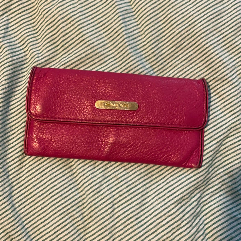 Pink Leather Michael Kors wallet